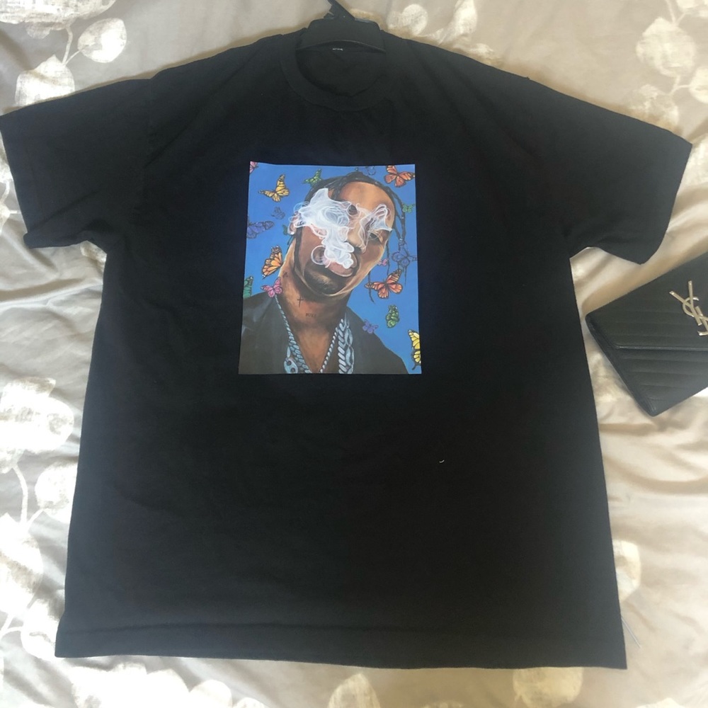 Travis Scott t shirt oversized t-shirt butterfly